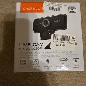Nee Creative Live! Cam Sync 1080p Webcam with Tripod